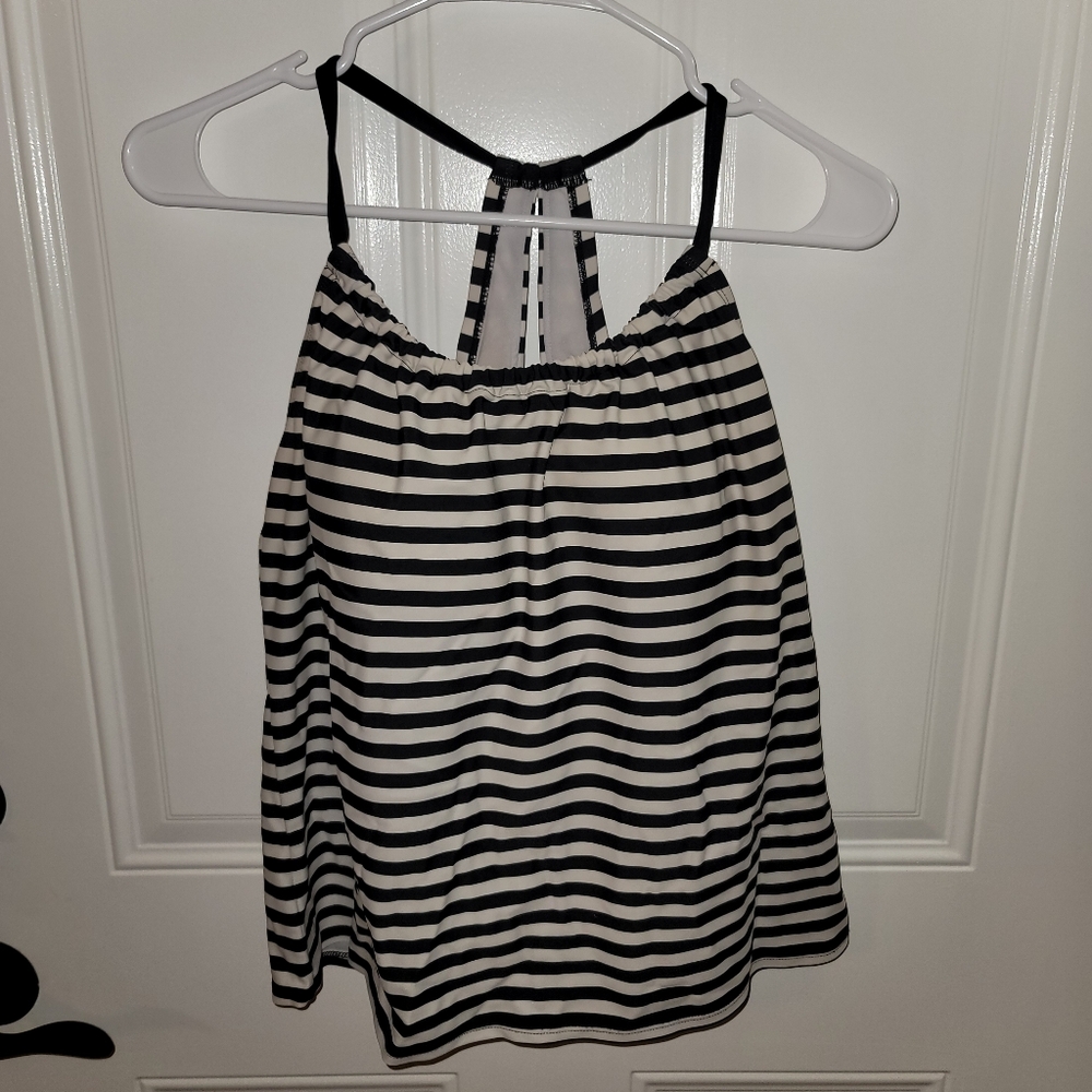 Striped Tankini Swim Top